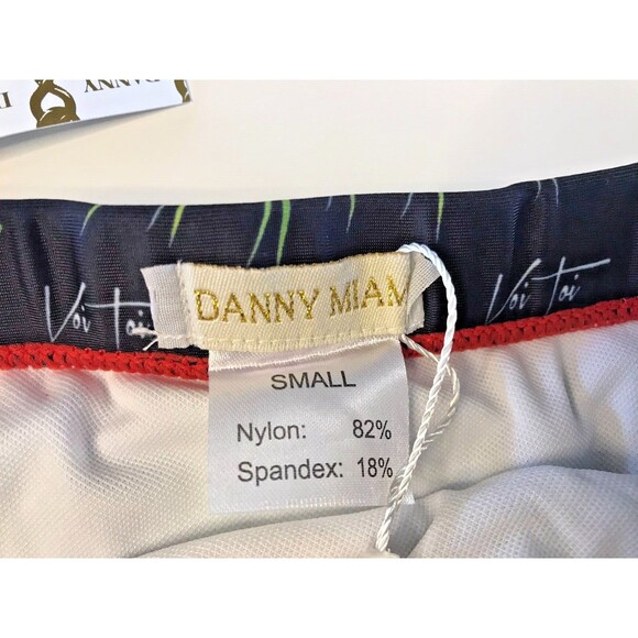 New Men's Danny Miami Black Palm Trees Bikini Swim Brief S Small Sexy Gay - Picture 4 of 7